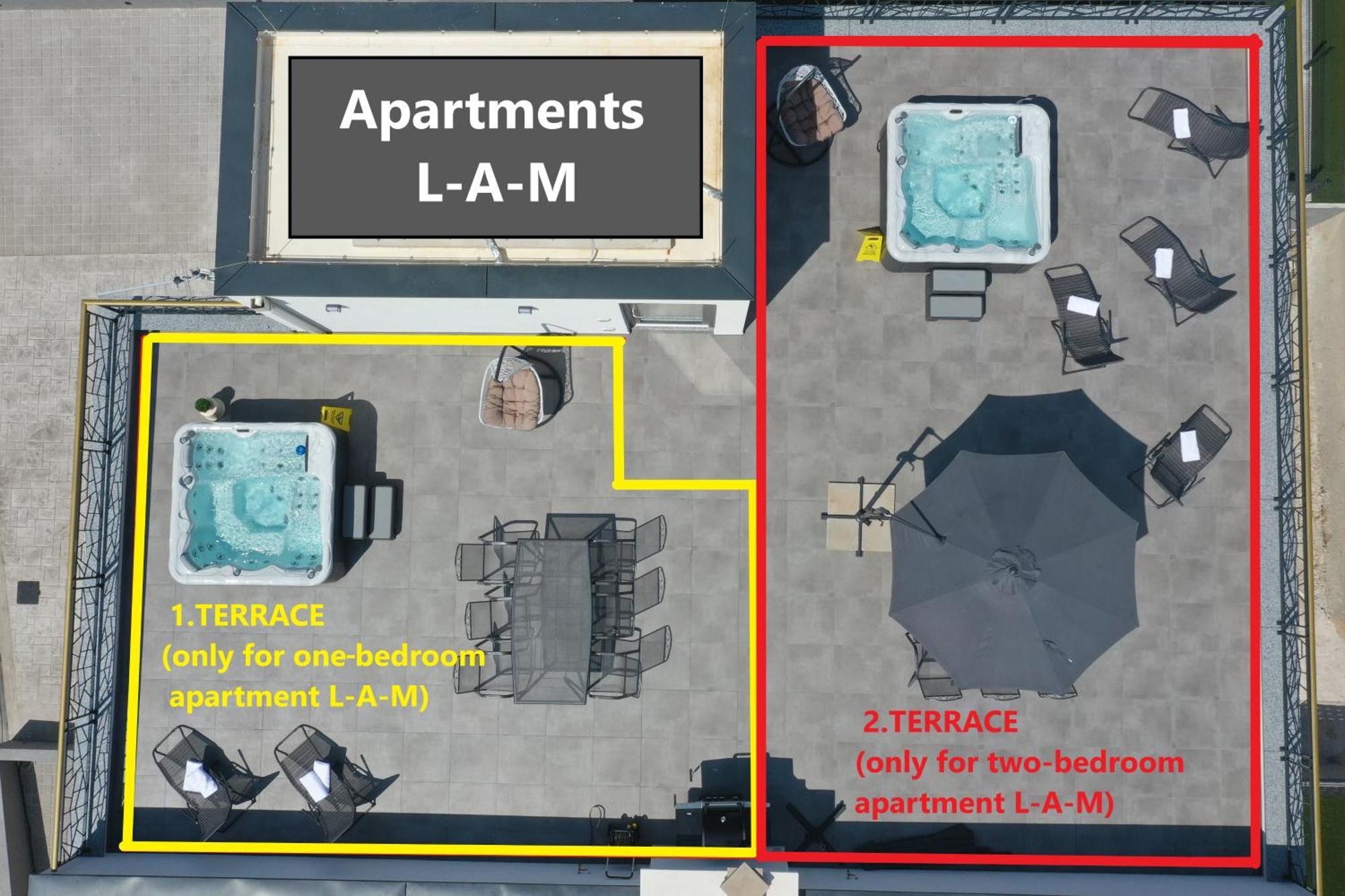 Apartments L-A-M Подстрана Екстериор снимка